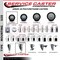Service Caster 3'' Black Poly Swivel 1-1/8'' Expanding Stem Caster Set 2 Total Lock Brakes, 4PK SCC-EXTTL20S314-PPUB-BLK-2-S-2-118 - alternate 4